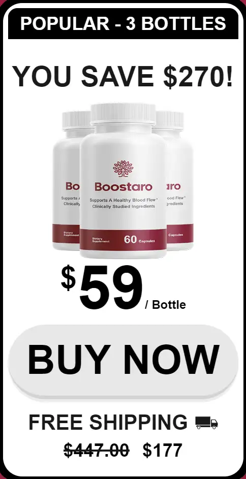 boostaro three bottles pack